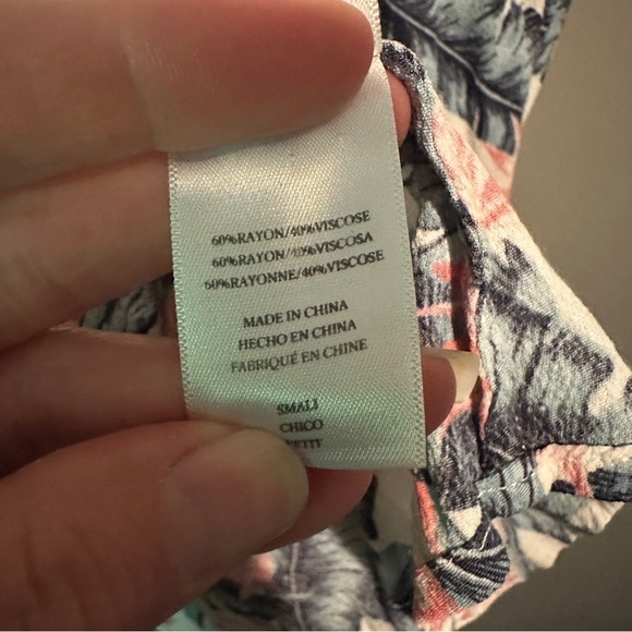 Rails Angelina Palm Print Drop-Waist Dress - Picture 6 of 7